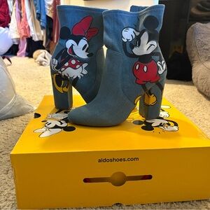 ALDO Mickey and Minnie Mouse Denim Boots